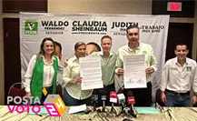 Firman Waldo y Judith acuerdo por él bienestar animal con Manuel Velasco