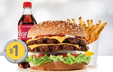 Anuncia Carls Jr hamburguesa a 1 peso: ¿Cuándo aplica la promoción?