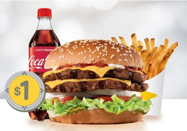 Anuncia Carls Jr hamburguesa a 1 peso: ¿Cuándo aplica la promoción?