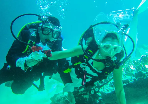 Bodas en cenotes de Yucatán, vive la experiencia de dar el ¡Sí! bajo el agua