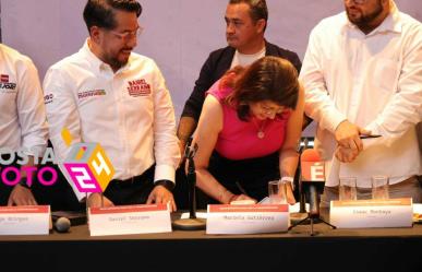 Firma Mariela Gutiérrez pacto metropolitano para la transformación