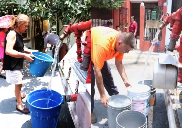 Refuerzan entrega de agua en Santa Catarina por falla en transformadores