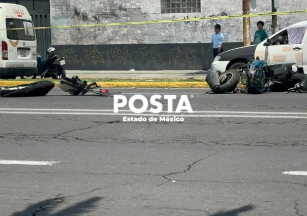 Muere biker atropellado en Nezahualcóyotl (VIDEO)