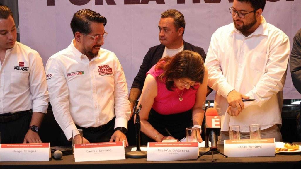 Mariela Gutiérrez firma Pacto Metropolitano para la transformación en Naucalpan