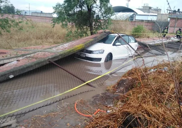 Al menos 30 árboles caídos deja nube de embudo en Toluca