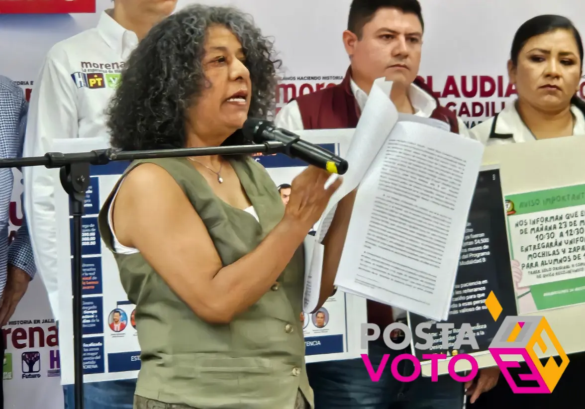 Candelaria Ochoa, regidora con licencia de Guadalajara, presentó denuncias electorales ante las fiscalías Federal y Especializada en Jalisco, a pocos días de las elecciones del 2 de junio. Foto: Cortesía