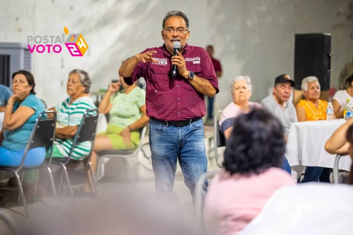 El candidato de Morena a la alcaldía de San Nicolás, Víctor David Guerrero. Foto: Morena NL