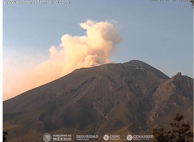 Alerta amarilla fase 2 en el volcán Popocatépetl