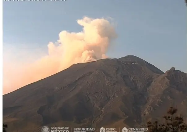 Alerta amarilla fase 2 en el volcán Popocatépetl