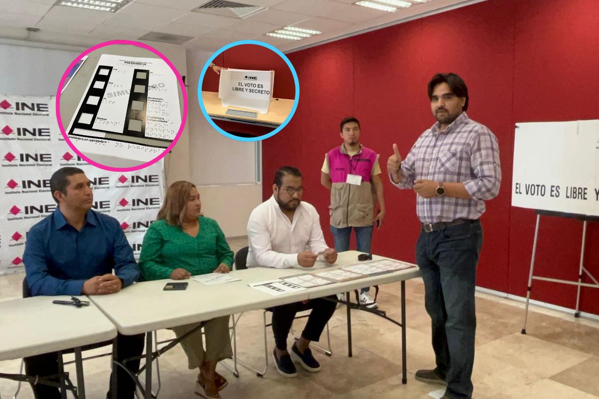 Medidas del INE para que las personas discapacitadas puedan efectuar el voto / Foto: Marco Juárez