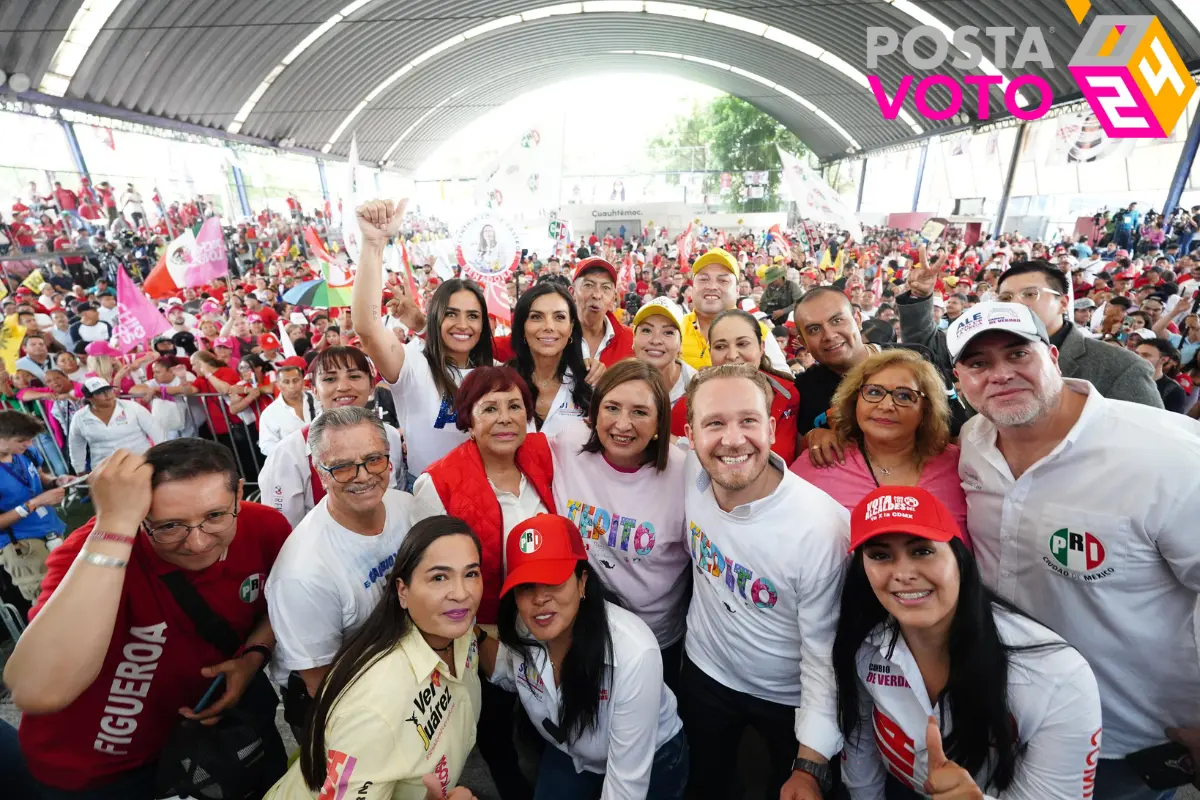 Santiago Taboada con Alessandra Rojo de la Vega, Xóchitl Gálvez y más. Foto: @XochitlGalvez