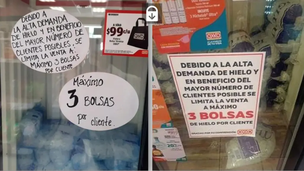 ¿Oxxo está limitando la venta de hielo por los acaparadores?