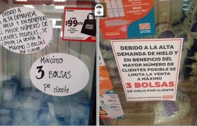 ¿Oxxo está limitando la venta de hielo por los acaparadores?