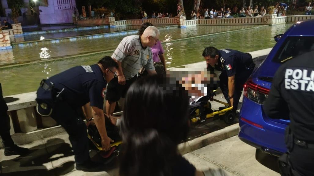 Conductor borracho atropella a una abuelita en el Parque de Las Américas