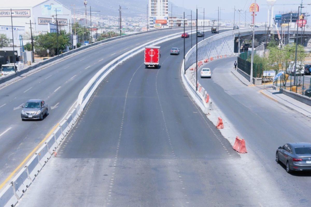 Cuerpo 2 norte del mega puente Díaz Ordaz-Ordóñez en Santa Catarina. Foto: Gobierno de Santa Catarina