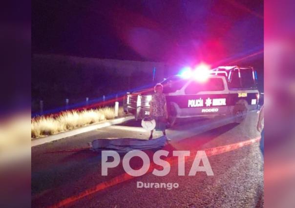 Muere indigente al ser atropellado en la carretera Durango - Parral