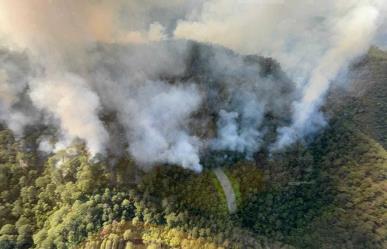 Tercer día combatiendo incendio en la Sierra de Santiago