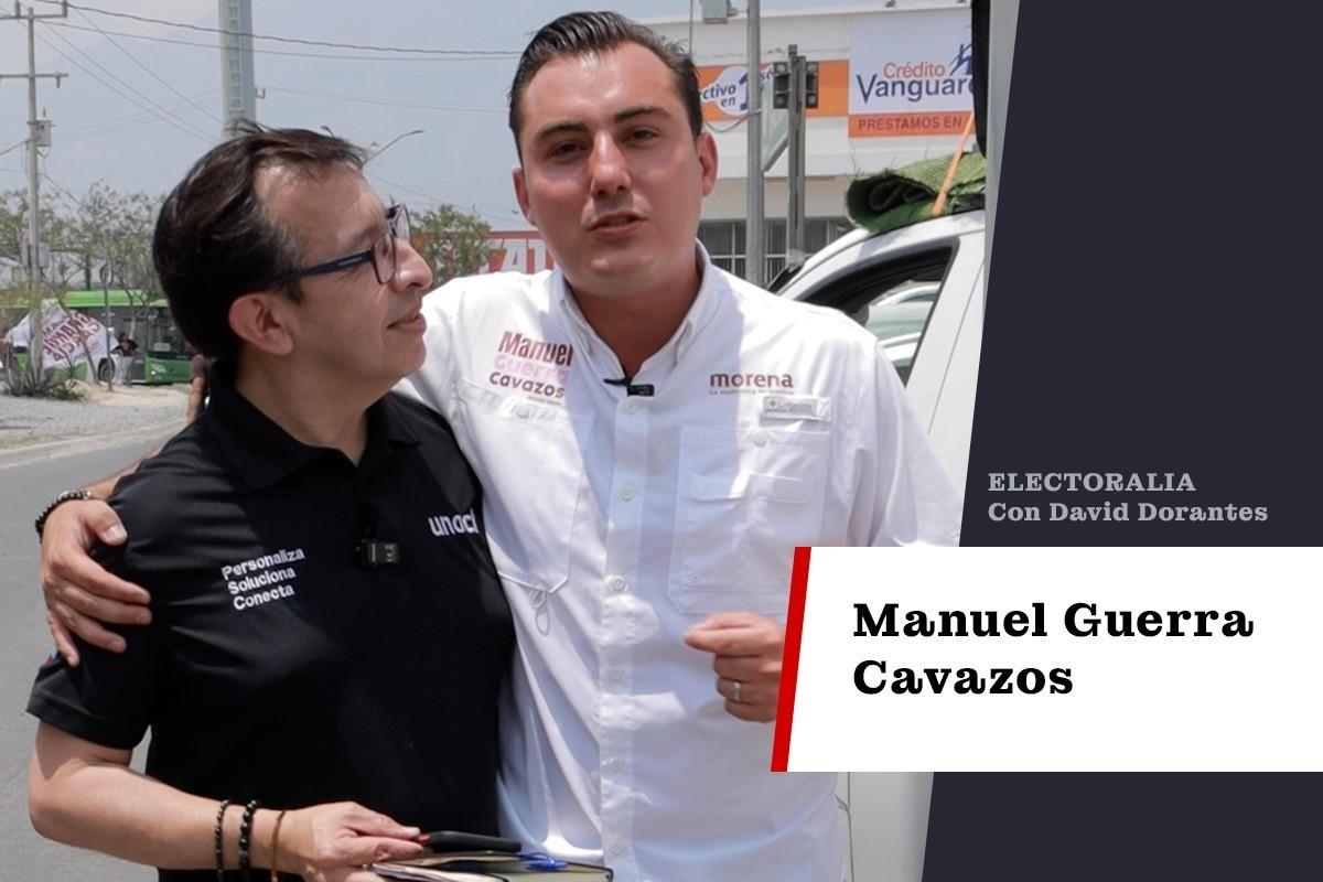 Cnsultores de UNOCI acompañaron a Manuel Guerra Cavazos, candidato del Movimiento de Regeneración Nacional (MORENA) a la alcaldía de García. Foto. POSTA