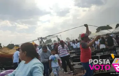 Cae lona en cierre de campaña de Morena en Xonacatlán, hay 39 lesionados (VIDEO)