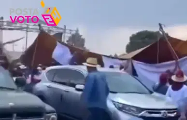 Caída de lona en evento de Morena: Reportan varios heridos en Edomex