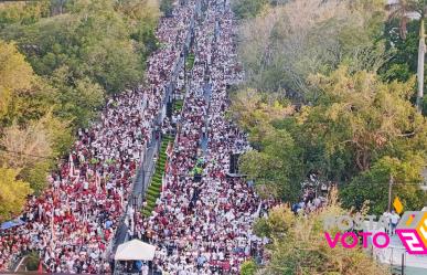 Claudia Sheinbaum en Yucatán: Ola guinda recibe a la candidata presidencial