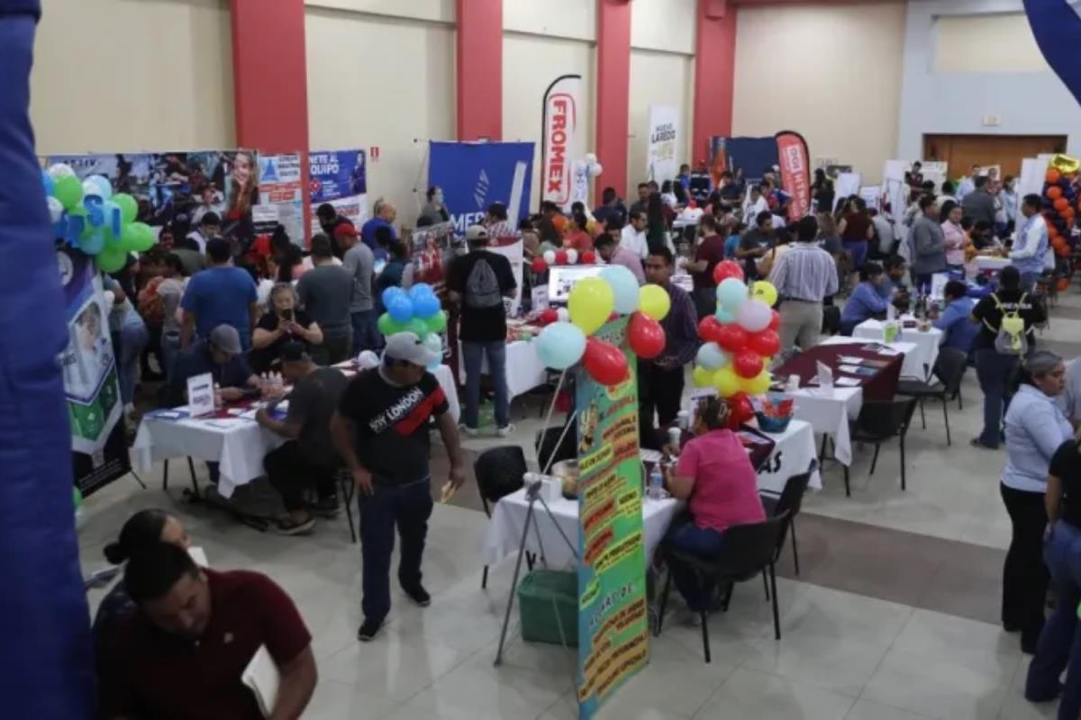 Feria del empleo organizada por el Servicio Nacional del Empleo en Tamaulipas. Foto: Archivo