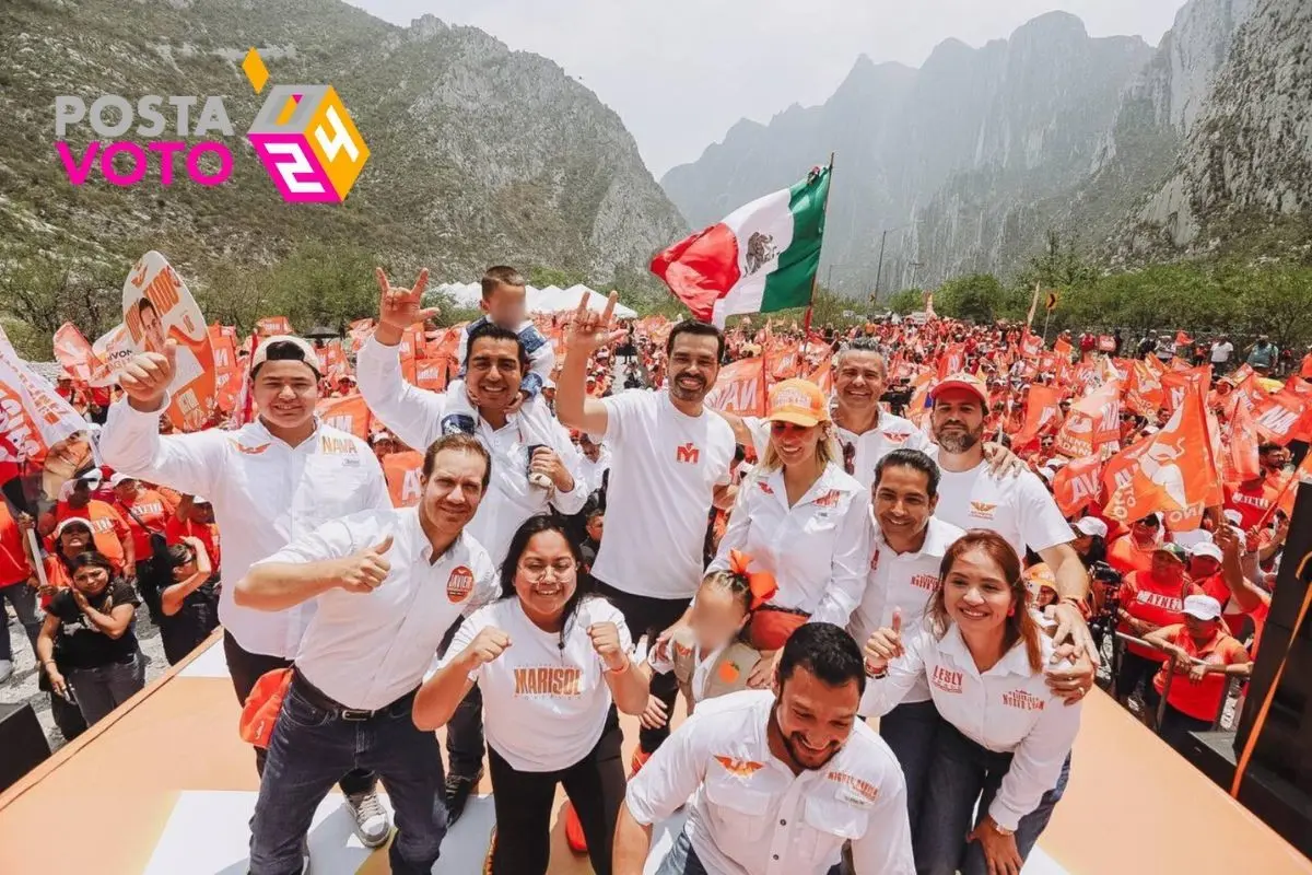 Candidatos de Movimiento Ciudadano en la Huasteca, en Nuevo León. Foto: Movimiento Ciudadano