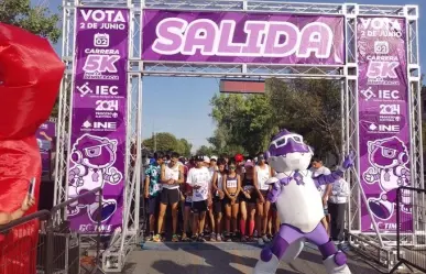 Realiza IEC carrera 5k por la Democracia en Saltillo