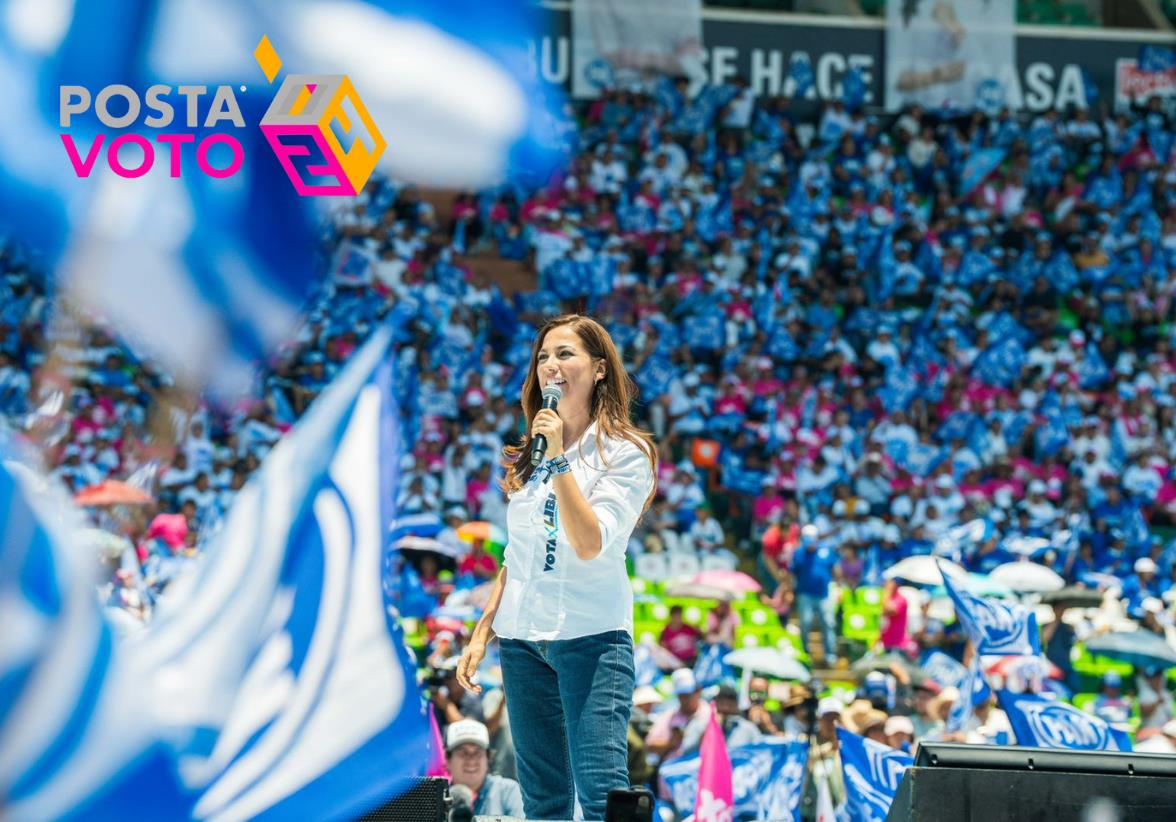 La candidata Libia Dennise García Muñoz Ledo culminó su campaña con éxito en Guanajuato, a pesar de la ausencia de Xóchitl Gálvez. Foto: Salvador Pacheco / POSTA