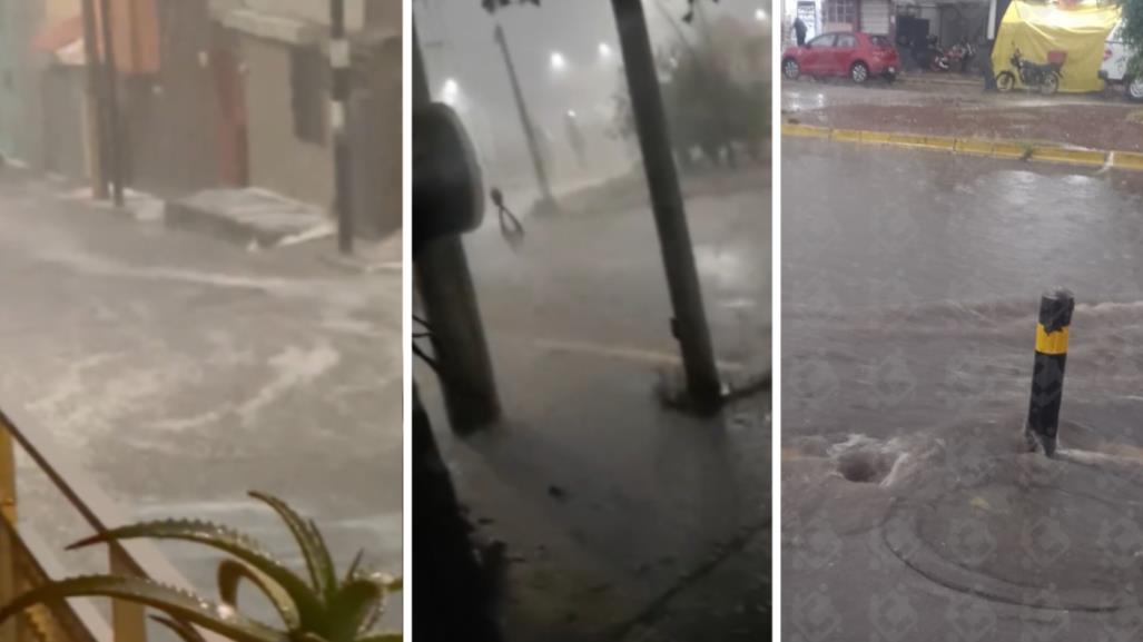 Mega tormenta azota la ciudad de Puebla: granizadas y ráfagas de viento