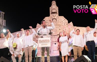 Rommel Pacheco destaca apoyo del pueblo de Mérida en cierre de campaña de Morena