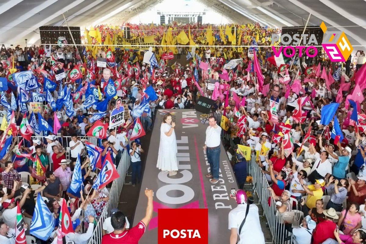 Xóchitl Gálvez, candidata a la presidencia por Fuerza y Corazón por México. Foto: Equipo de campaña