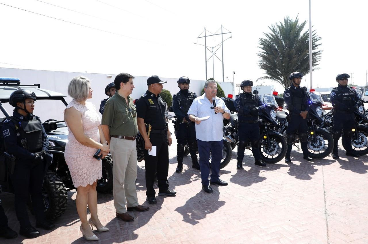 Escobedo adquirió unidades especiales para mejorar los auxilios y tiempos de respuesta en lugares de difícil acceso. Foto. Escobedo