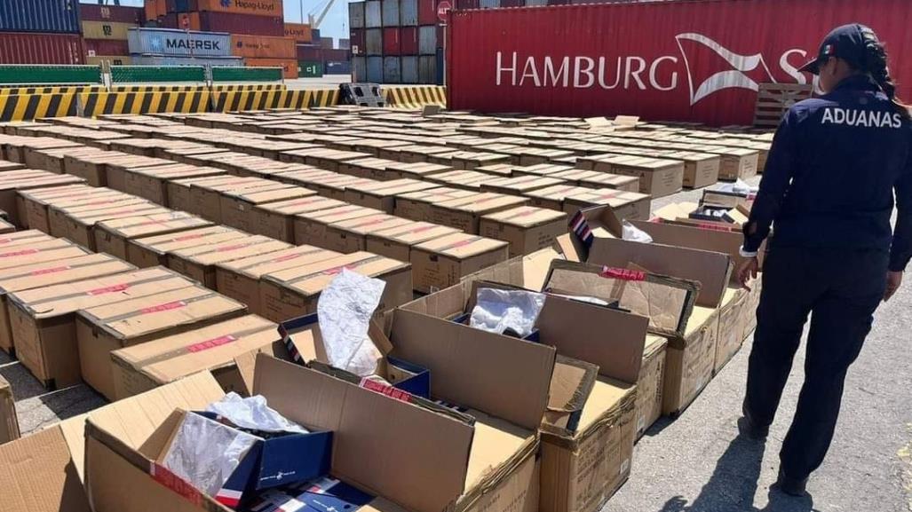 Aseguran más de 5 mil pares de tenis ilegales en Yucatán