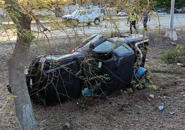 Conductor dormido provoca fuerte accidente en anillo periférico