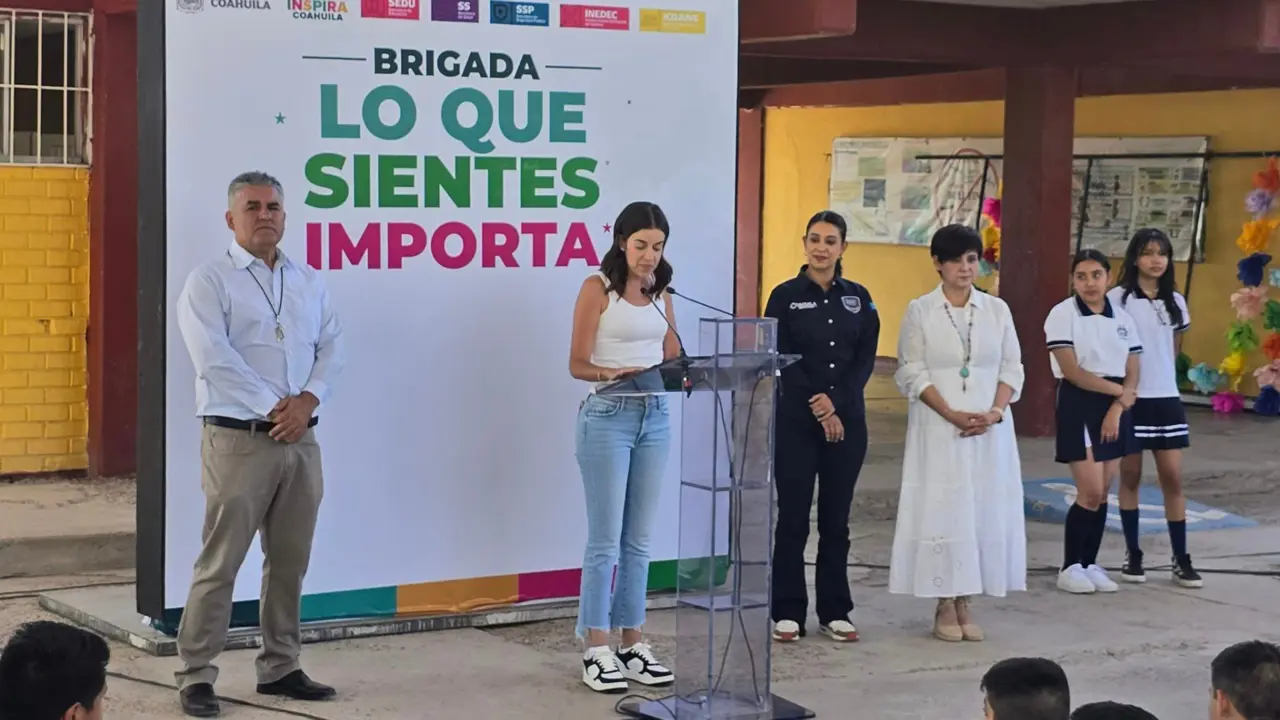 Paola Rodríguez en Brigada de Salud Mental para jovenes de Francisco I. Madero / Foto: Luis Nañez