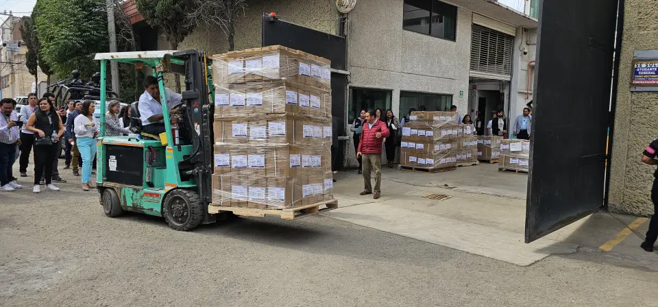 ¡Todo listo! Distribuyen 27 millones de boletas electorales en Edomex