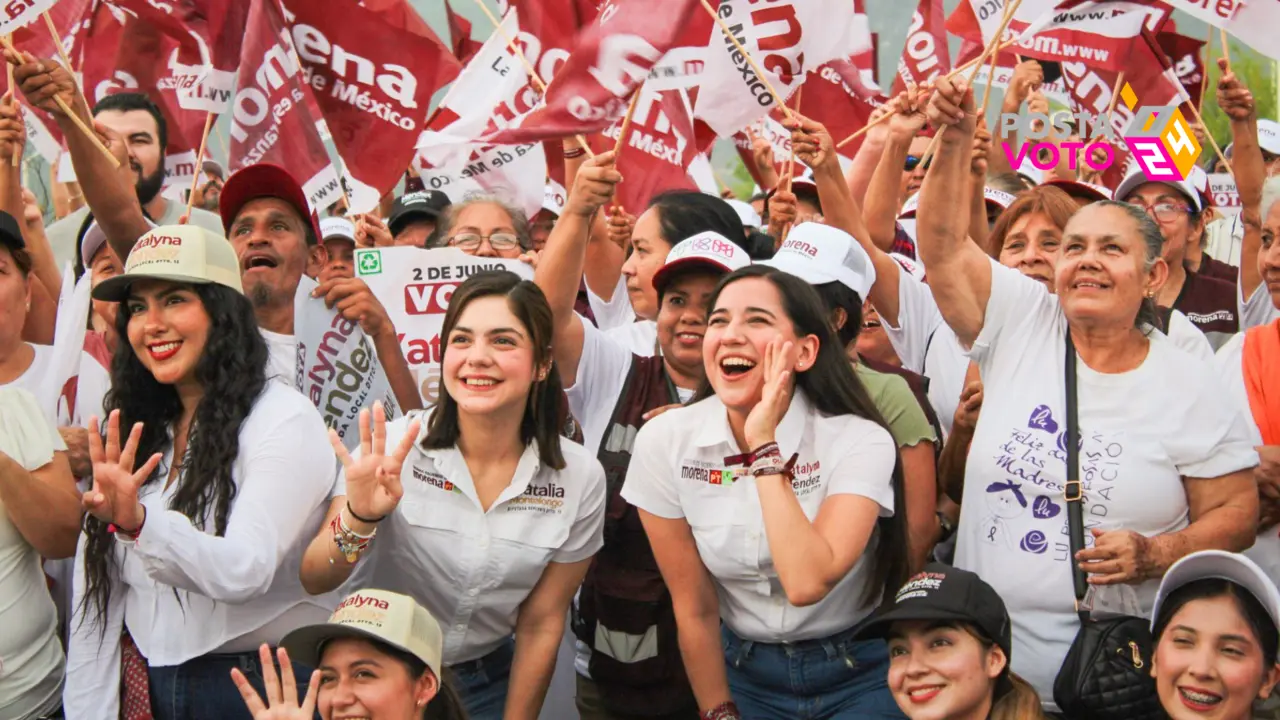 Katalyna Méndez invita a su cierre de campaña. Foto: Katalyna Méndez