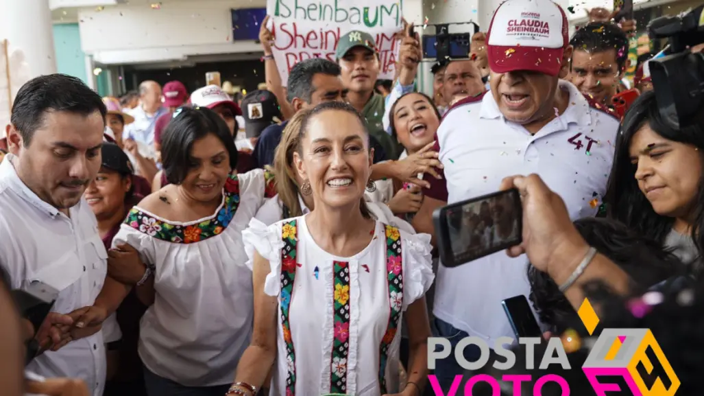 Sheinbaum llega a Villahermosa para apoyar a Javier May