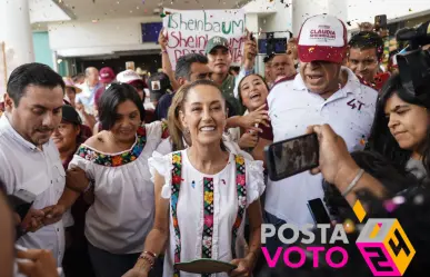 Sheinbaum llega a Villahermosa para apoyar a Javier May