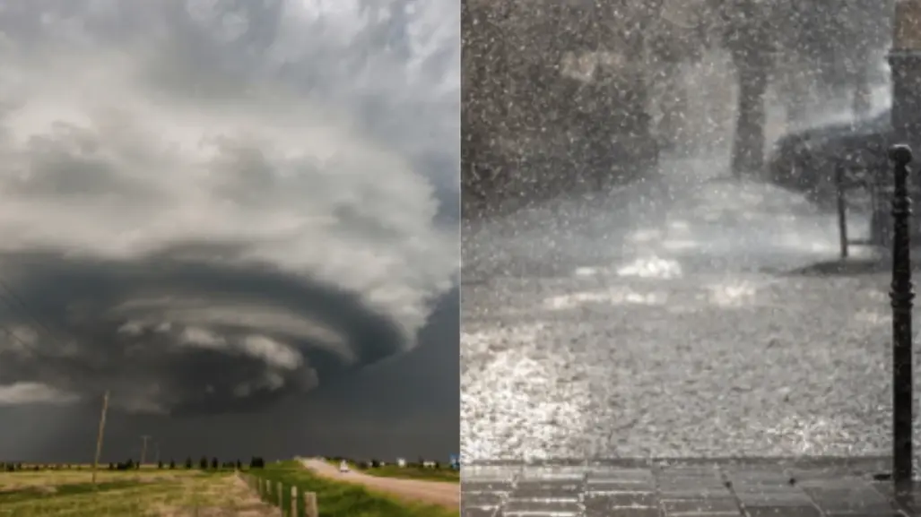 Lluvias a lo largo de México y posibles torbellinos al noreste, oriente y centro