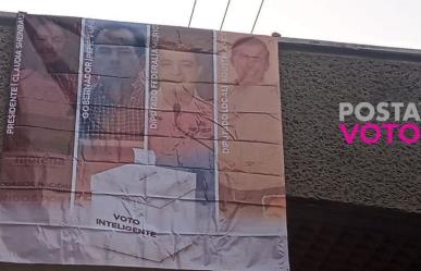 En Xalapa aparecen lonas donde públicamente piden el voto cruzado