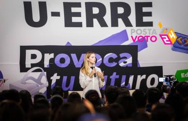 Mariana Rodríguez destaca importancia del voto en foro con estudiantes de U-ERRE