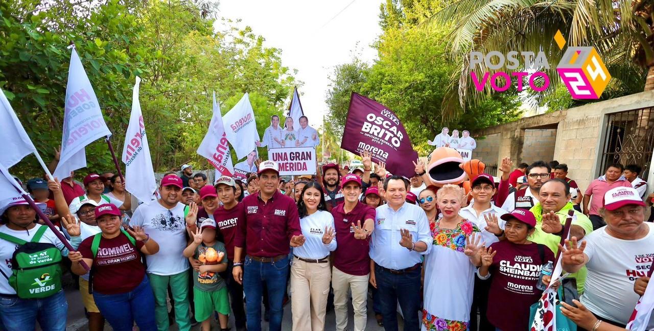 Huacho reiteró la importancia de votar por MORENA. Foto: Cortesía