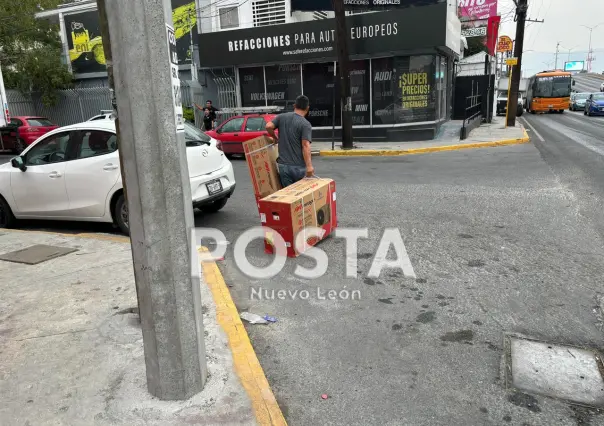 Arrasan con climas en tienda de Gonzalitos en Monterrey