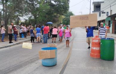 Bloquean por desigualdad en abastecimiento de agua en Tampico