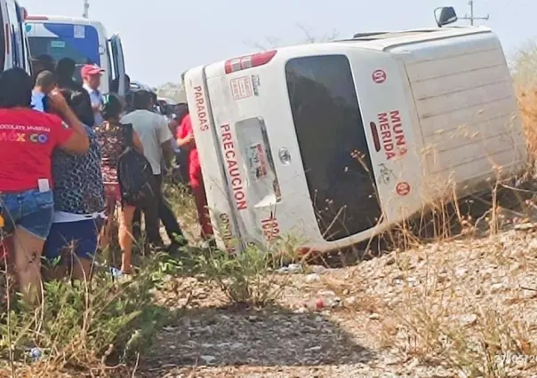 Gran susto por un accidente en la carretera Temozón-Abalá