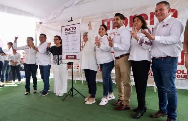 Firman candidatos de Morena Pacto de Coordinación Metropolitana