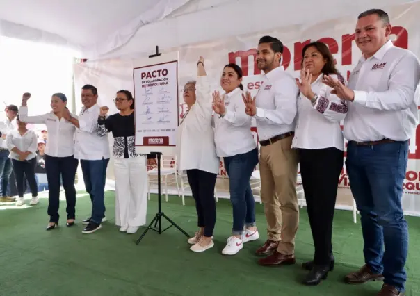 Firman candidatos de Morena Pacto de Coordinación Metropolitana