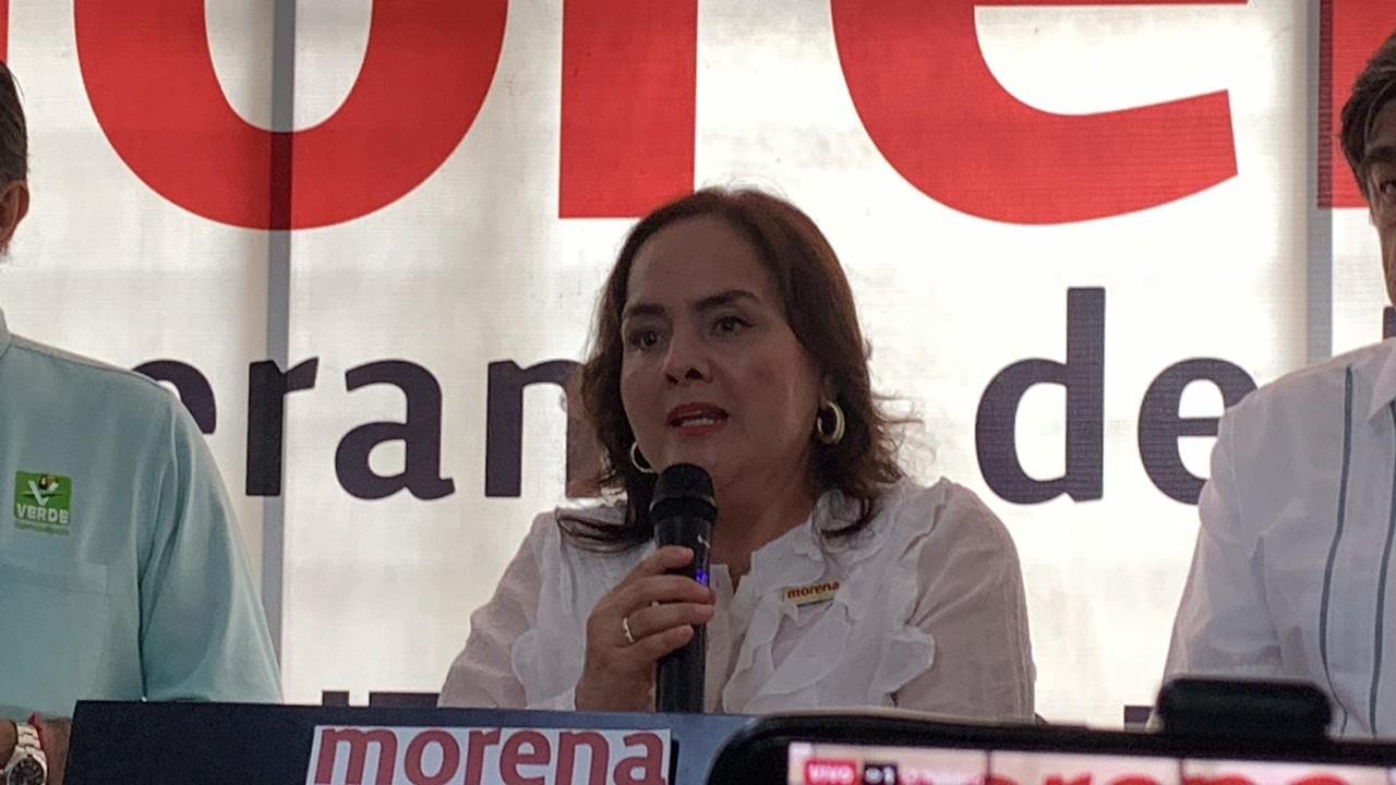 Yuriria Iturbe Vázquez, presidenta del comité ejecutivo estatal de Morena en Tamaulipas. Foto: Sanju Pineda